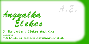 angyalka elekes business card